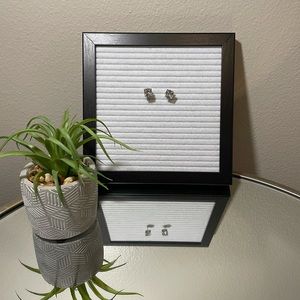 Square Cubic Zirconia Earrings